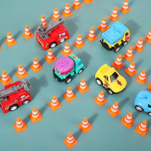 Soulchen 150 PCS 1 "Mini Traffic Consles Miniature Miniature Minists علامات الحواجز البرتقالية على الطرق in Kuwait