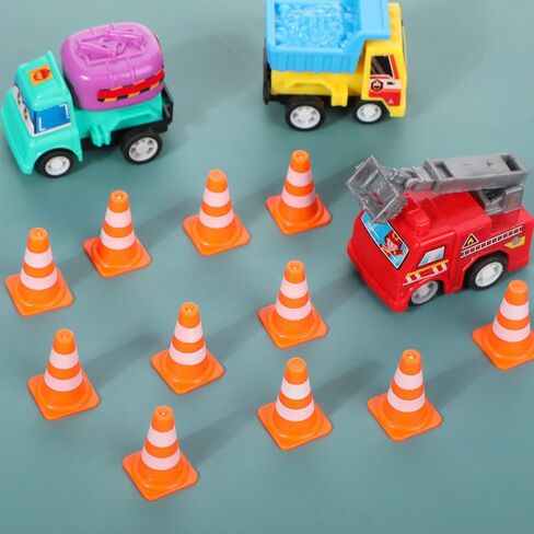 Soulchen 150 PCS 1 "Mini Traffic Consles Miniature Miniature Minists علامات الحواجز البرتقالية على الطرق in Kuwait