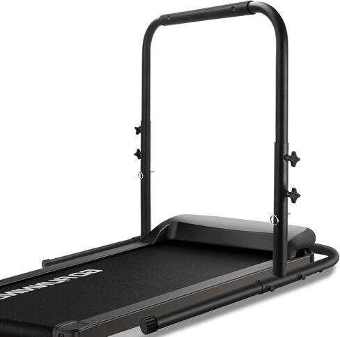Walking Pad Handle bar Attachment – Treadmill Stand & Accessories for Extra Stability and Support, Compatible with Treadmills up to 19.7 in Wide, Adjustable Handlebar Height (up to 37.4 in), Black in Saudi Arabia