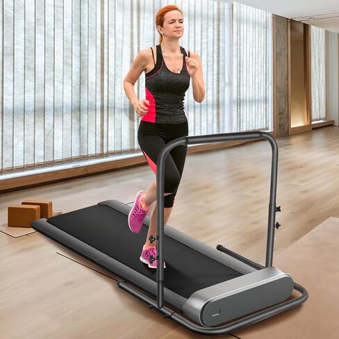 Walking Pad Handle bar Attachment – Treadmill Stand & Accessories for Extra Stability and Support, Compatible with Treadmills up to 19.7 in Wide, Adjustable Handlebar Height (up to 37.4 in), Black in Saudi Arabia
