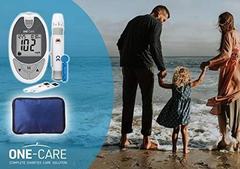 ONE-CARE 100 count Blood Glucose Test Strips, Precision Sugar Measurement for Diabetics, Monitor Your Diabetes (2 boxes of 50 each) in Kuwait