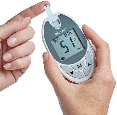 ONE-CARE 100 count Blood Glucose Test Strips, Precision Sugar Measurement for Diabetics, Monitor Your Diabetes (2 boxes of 50 each) in Kuwait