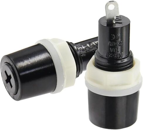 5 * 20 مم حامل تدوير الجوز التناوب MF-528 5x20 أسود أنبوب مسطح من نوع Crosshead Cap Cap Holder 10A 250V 5pcs (0.75a) in Saudi Arabia