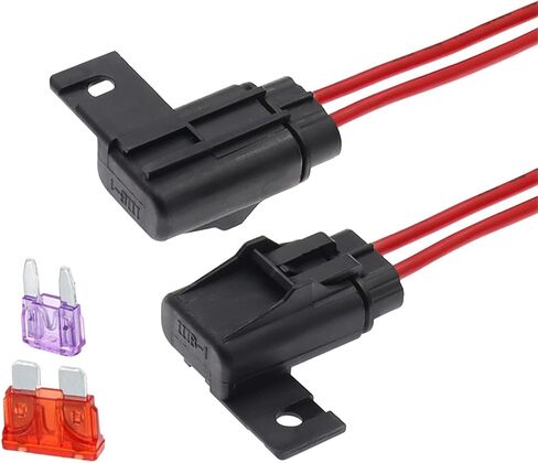 Car Insert Fuse The Fuse Holder Fuse Box 12AWG Medium Car Insert 600V 1Pcs(Mini,20A) in Saudi Arabia