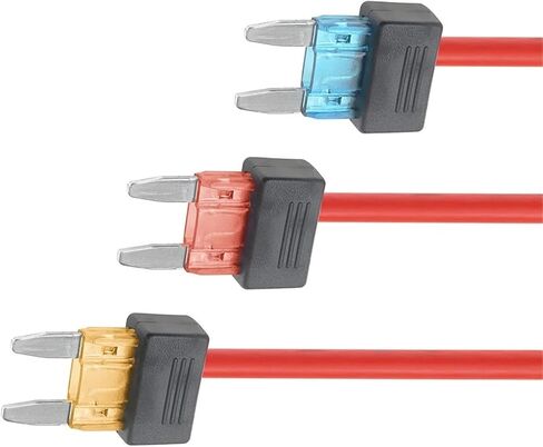 32V MINI APM Blade Simple Device 3A 5A 10A 15A 20A CAR FUSE حامل ADD-A-CIRCUT TAP (20A ، 2PCS) in Saudi Arabia