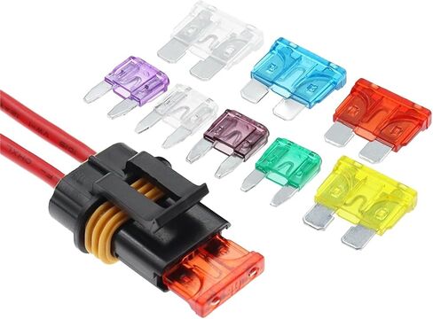 إدراج السيارة FUSE The Fuse Holder Fuse Box 12AWG MEDILE CAR INSERT 600V 1PCS (MINI ، 10A) in Saudi Arabia