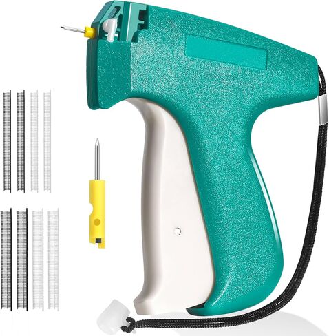 Stitch Gun for Clothes, Tagging Gun for Clothing, Handheld Quick Sticky Sewing Micro Tag Gun Fixer Hemming Pants Tool Instantly, Includes 6 Needles and 1000 Fasteners (Pink) in Kuwait