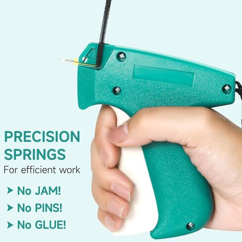 Stitch Gun for Clothes, Tagging Gun for Clothing, Handheld Quick Sticky Sewing Micro Tag Gun Fixer Hemming Pants Tool Instantly, Includes 6 Needles and 1000 Fasteners (Pink) in Kuwait