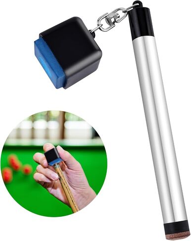 2 in 1 Pool Chalk Holder for Billiards, Portable Billiards Accessories Pool Cue Chalk Holders Pool Billiards Cue Tip Shaper with Repair Tool Non-Slip Table Accessory in Saudi Arabia