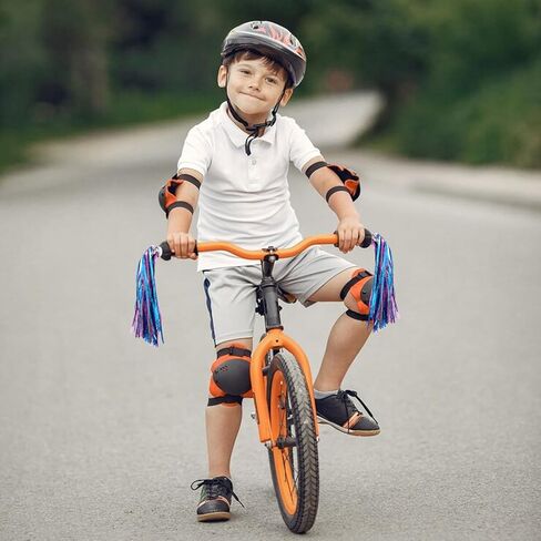 4pcs Bike Streamers for Girls,Colorful Bike Tassels for Girls,Durable Bicycle Streamers, Suitable for All Kinds of Children's Vehicles, Including Bicycles, Scooters and Tricycles in Kuwait