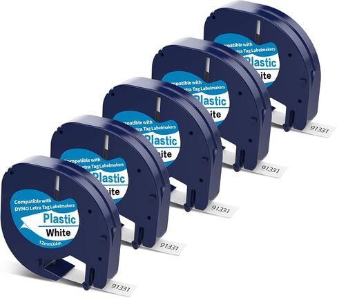 3 × 16952 استبدال لـ Dymo Clear Label Tape Plastic متوافق مع Dymo Letratag تعبئة واضحة لعلامة Letra LT 100H 100T QX50 مع صانع صانع الملصقات 12 مم × 4M in Kuwait