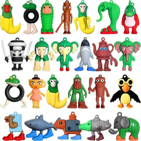 8Pcs Italian Brainrot Action Figures Tralalero Travala Toy Set With Tralalero Travala,Tung Tung Tung Sahur, Brr Brr Patapim & More - Brainrot Toys Collectible Animal Figures for Display or Gifting in Saudi Arabia