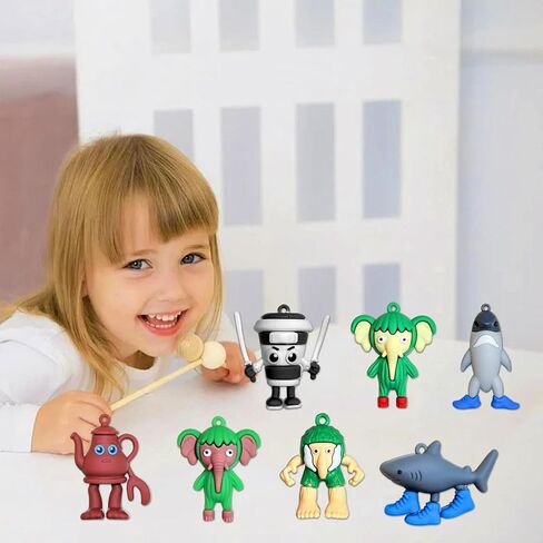 8Pcs Italian Brainrot Action Figures Tralalero Travala Toy Set With Tralalero Travala,Tung Tung Tung Sahur, Brr Brr Patapim & More - Brainrot Toys Collectible Animal Figures for Display or Gifting in Saudi Arabia