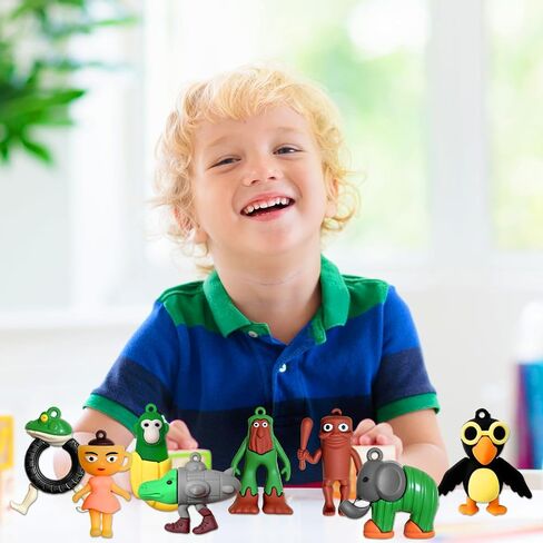 8Pcs Italian Brainrot Action Figures Tralalero Travala Toy Set With Tralalero Travala,Tung Tung Tung Sahur, Brr Brr Patapim & More - Brainrot Toys Collectible Animal Figures for Display or Gifting in Saudi Arabia