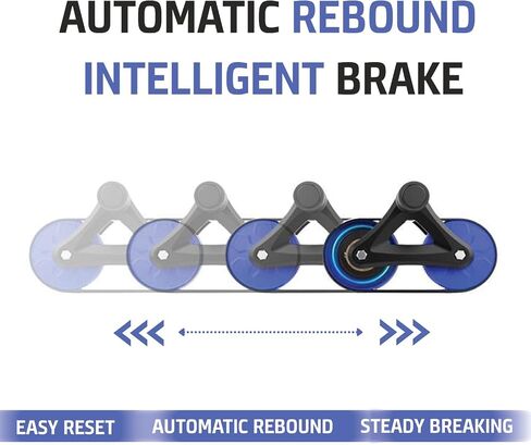 انتعاش تلقائي AB Roller Wheel لصالة الألعاب الرياضية المنزلية - معدات اللياقة الأساسية القوية مع منصة الركبة - تمرين في البطن مثالي للرجال والنساء ، تدريبات ABS الفعالة وتدريب القوة in Saudi Arabia