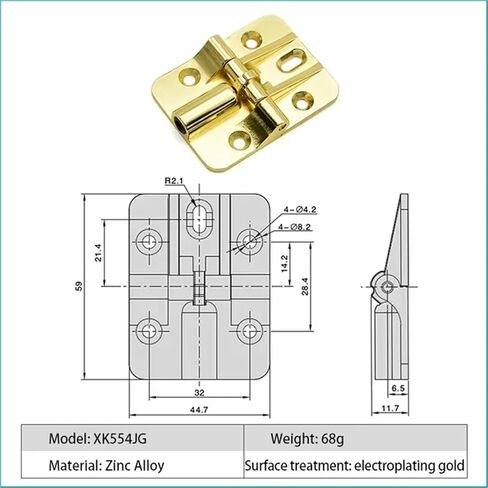Adjustable 90 180 Degree Butt Hinge Zinc Alloy Limit Folding Industrial Machinery Door Hinges Multiple Choices 1Pcsa(Bright) in Kuwait