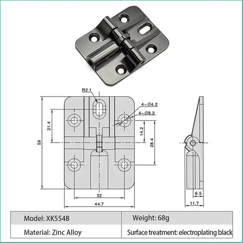 Adjustable 90 180 Degree Butt Hinge Zinc Alloy Limit Folding Industrial Machinery Door Hinges Multiple Choices 1Pcsa(Bright) in Kuwait