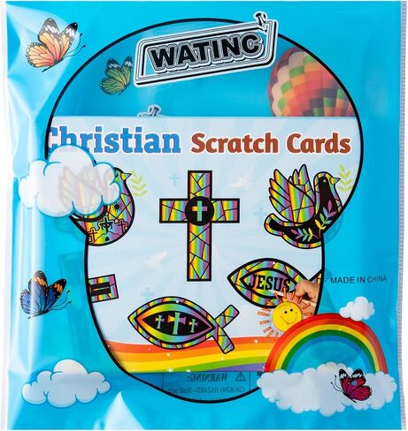 Watinc Hedgehog Scratch Crafts Cards - 60pcs Fall Scratch Art Kit for Kid ، Autumn DIY Magic Animal Hanging Paper ، Party Harvest Sunday School Classrich in Kuwait