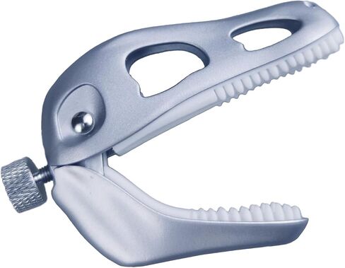 Jurassic T-Rex Guitar Capo - Dinosaur Skull Design with Silicone Teeth, Zinc Alloy Adjustable Clamp for Acoustic/Electric Guitar, Bass, Ukulele & Banjo (Silver) in Saudi Arabia