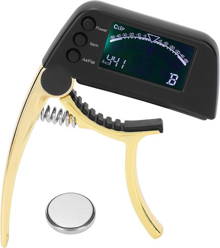 غيتار كابو موالف 2 في 1 مقطع على موالف مع شاشة LCD كبيرة وواضحة للقيثارات الكلاسيكية الكهربائية الصوتية in Saudi Arabia
