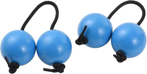 2Pcs Asalato Shakers, Asalato Fingertip Drum Balls Kashaka Rhythmic Ball African Musical Instrument Aslatua Shakers Rhythmic Ball for eginners to Play and Perform at Parties (Black) in Saudi Arabia