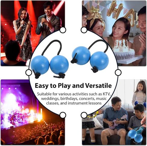 2Pcs Asalato Shakers, Asalato Fingertip Drum Balls Kashaka Rhythmic Ball African Musical Instrument Aslatua Shakers Rhythmic Ball for eginners to Play and Perform at Parties (Black) in Saudi Arabia