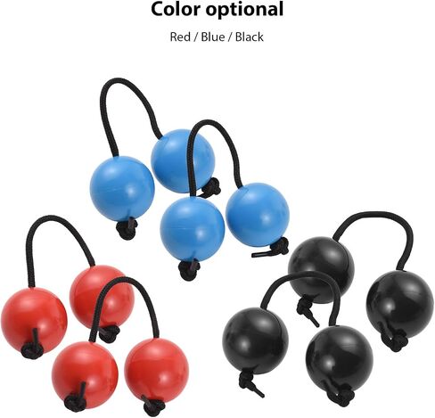2Pcs Asalato Shakers, Asalato Fingertip Drum Balls Kashaka Rhythmic Ball African Musical Instrument Aslatua Shakers Rhythmic Ball for eginners to Play and Perform at Parties (Black) in Saudi Arabia