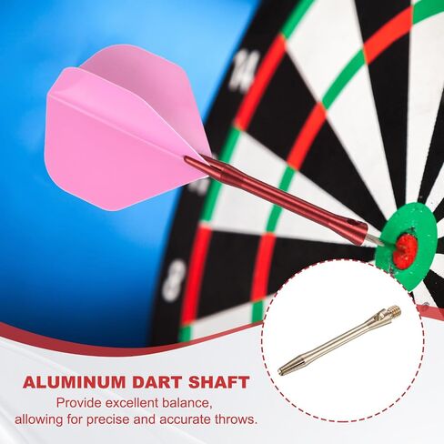 PATIKIL Aluminum Dart Shafts, 2BA Thread Dart Stems Replacement Accessories with Rubber Rings for Steel Tip in Saudi Arabia