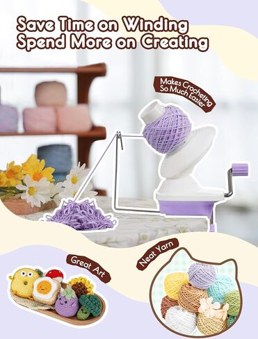 ALHEKA Yarn Winder – Yarn Ball Winder & Spinner for Crocheting and Knitting 4oz, The Yarn Helper for Knitting Enthusiast in Saudi Arabia