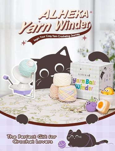 ALHEKA Yarn Winder – Yarn Ball Winder & Spinner for Crocheting and Knitting 4oz, The Yarn Helper for Knitting Enthusiast in Saudi Arabia