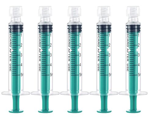 SHAOTONG 1ml/cc Luer Lock Syringes with Cap Without Needle, Sterile, Individually Wrapped, Pack of 50 in Kuwait