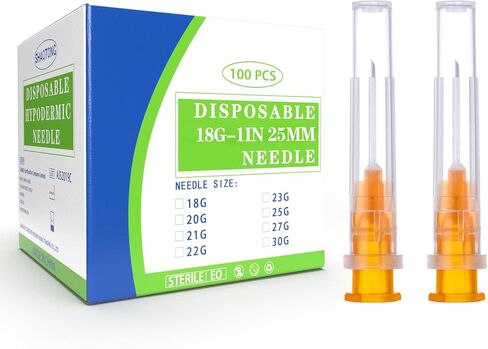 100 Pack 34 Gauge 4mm Disposable Needles with Caps for Industrial Dispensing and Scientific Lab Individually Wrapped in Kuwait