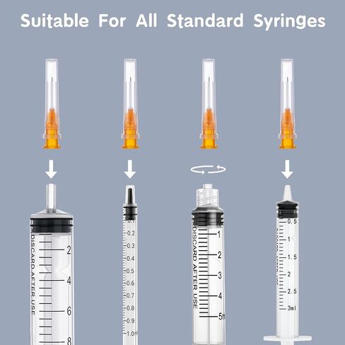 100 Pack 34 Gauge 4mm Disposable Needles with Caps for Industrial Dispensing and Scientific Lab Individually Wrapped in Kuwait