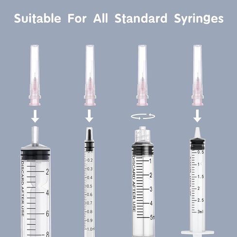 100 Pack 34 Gauge 4mm Disposable Needles with Caps for Industrial Dispensing and Scientific Lab Individually Wrapped in Kuwait