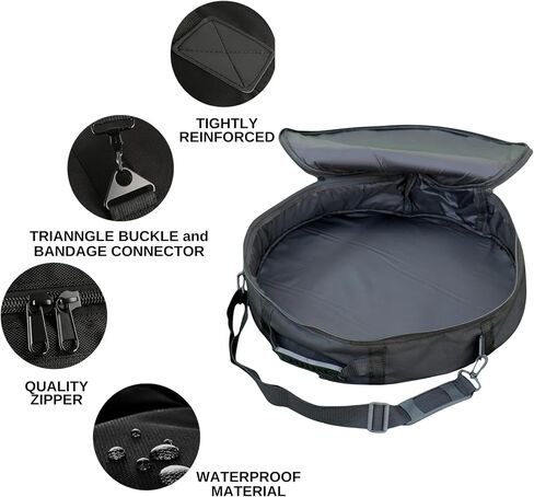 Shamanic Drums Bag, Bodhran Drum Bag, Handmade Frame Drum Bag, Hand Drum Protection (16×3 Inches) in Kuwait