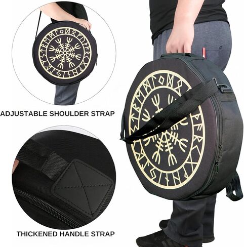 Shamanic Drums Bag, Bodhran Drum Bag, Handmade Frame Drum Bag, Hand Drum Protection (16×3 Inches) in Kuwait