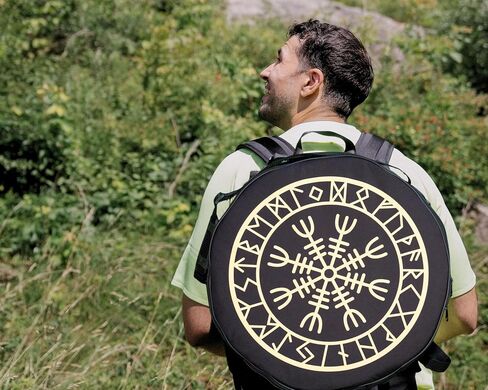 Shamanic Drums Bag, Bodhran Drum Bag, Handmade Frame Drum Bag, Hand Drum Protection (16×3 Inches) in Kuwait