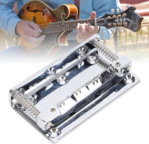 Mandolin Bridge Premium Cr Alloy Metal 8 String Mandolin Bridge Profession in Saudi Arabia