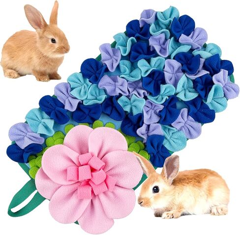LWINGFLYER Small Animals Foraging Mat – Cute Rabbit Feeding Mat with Fun Design, Slow Eat Durable Fleece Pad for Rabbits, Hamsters, Guinea Pigs (Green) in Saudi Arabia