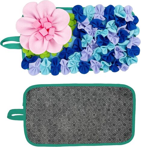 LWINGFLYER Small Animals Foraging Mat – Cute Rabbit Feeding Mat with Fun Design, Slow Eat Durable Fleece Pad for Rabbits, Hamsters, Guinea Pigs (Green) in Saudi Arabia