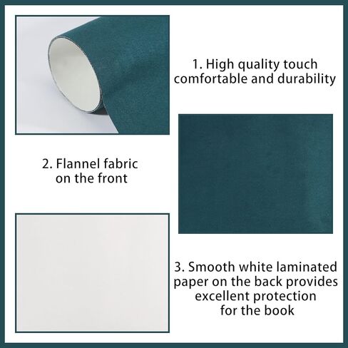 GLOBLELAND Royal Blue Book Cloth for Book Binding 40x16Inch Suede Fabric Surface Paper Backed Washable and Reusable Protective Cover Book Binding Materials for Adult DIY Book Album Cover in Kuwait