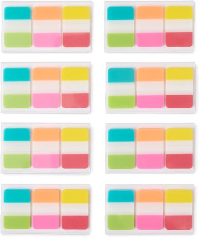 Amazon Basics Flags and Tabs Combo, 240pcs 0.94 inch in Wide and 400pcs 0.47 inch in Wide in Saudi Arabia