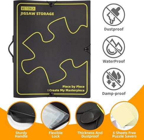 Puzzle Storage Folder with 25 Pockets, Puzzle Organiser for 1000 Pieces, Dustproof, Protective Jigsaw Accessories in Saudi Arabia