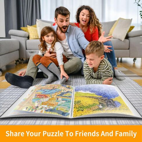 Puzzle Storage Folder with 25 Pockets, Puzzle Organiser for 1000 Pieces, Dustproof, Protective Jigsaw Accessories in Saudi Arabia