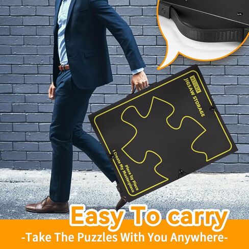 Puzzle Storage Folder with 25 Pockets, Puzzle Organiser for 1000 Pieces, Dustproof, Protective Jigsaw Accessories in Saudi Arabia