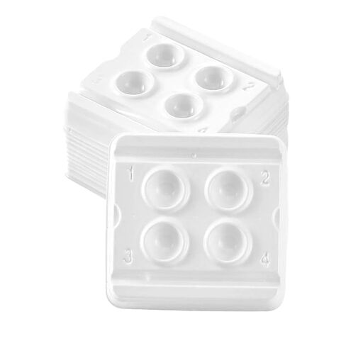 خلط يمكن التخلص من الآبار من قبل Omnia واحد | Wells Plastic White Mixing Raysing for Dental ، PMU أصباغ ، حبر الوشم ، Microblading & Craft Use (500) in Kuwait