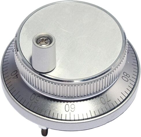 Eletronic Hand Wheel Manual Pulse Generator Pulser Handwheel 60mm 80mm (Silver ، 60mm 4pin) in Saudi Arabia