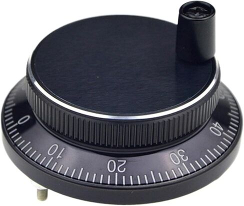 Pulser Handwheel 60mm 80 100PPR Manual Pulse Generator Hand Wheel Machine Rotary Electronic 4pins 6pins(Black,4Pin 5V - 100PPR,80mm) in Saudi Arabia