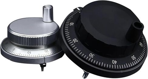 Pulser Handwheel 60/80mm 100PPR Manual Pulse Generator Hand Wheel Machine Rotary Electronic 4pins 6pins(5V 6pins 100PPR,Sliver,60mm) in Saudi Arabia