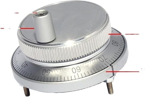 Pulser Handwheel 60/80mm 100PPR Manual Pulse Generator Hand Wheel Machine Rotary Electronic 4pins 6pins(5V 6pins 100PPR,Sliver,60mm) in Saudi Arabia